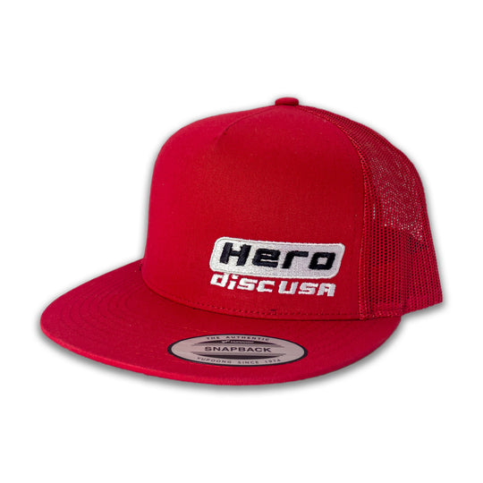 Hero Disc USA Flat Bill Trucker Hat