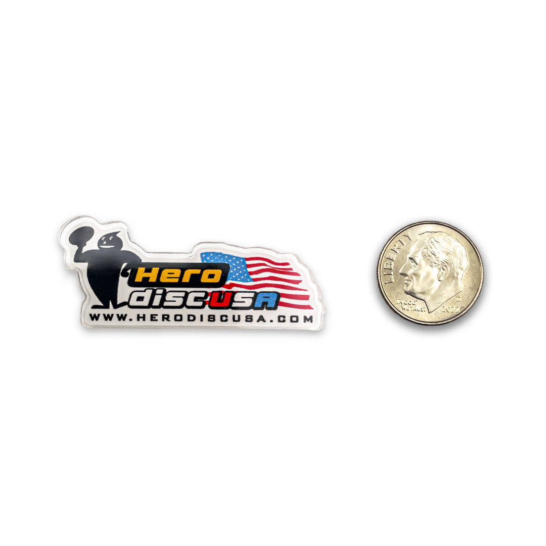Hero Disc USA Flag Acrylic Pin